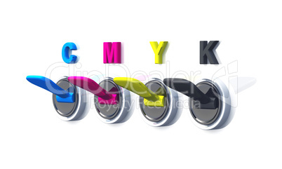 CMYK - Kippschalter für Farbmischung - 02