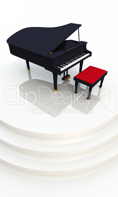 Black Piano on Stage 02