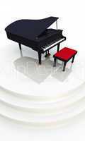 Black Piano on Stage 02