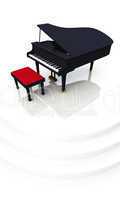 Black Piano on Stage 03