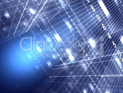 Abstract blue digital background