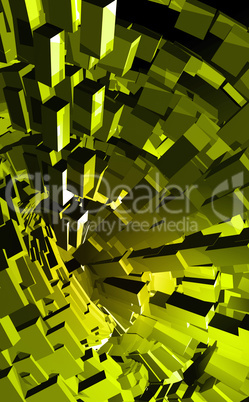 3D Green Future Background