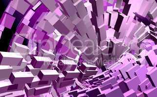 3D Pink Future Background