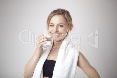 Woman Drinking Water