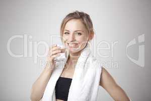 Woman Drinking Water