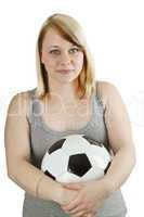 Frau mit Ball