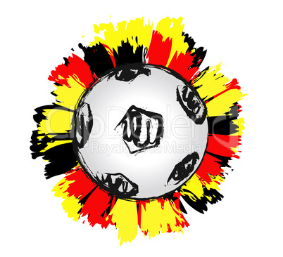 Fresh german soccer ball - Deutscher Fussball 02