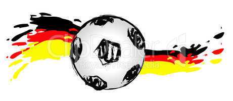 German soccer ball wave 01