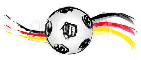 German soccer ball wave 02