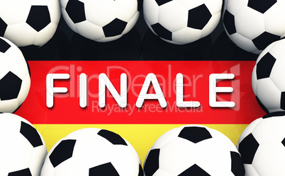 Fussball Konzept - Deutschland ist im Finale