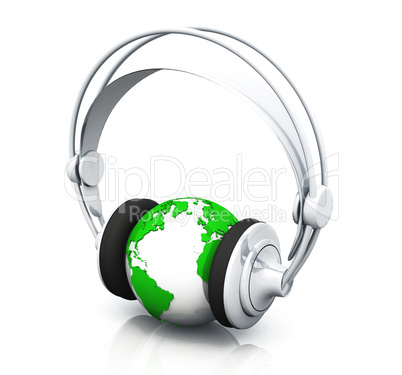 3D - Music 4 the World - green silver