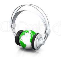 3D - Music 4 the World - green silver