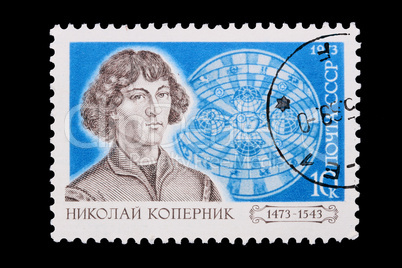 Russia - CIRCA 1973: A stamp Copernicus