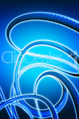 3D Background - blue flow