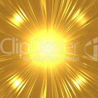 Abstract gold suny background
