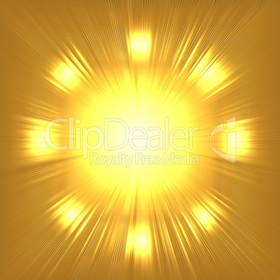 Abstract gold suny background