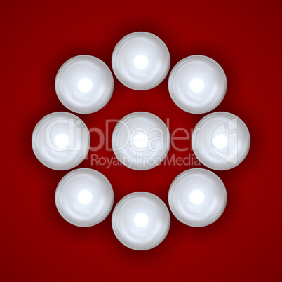 Circle from pearls