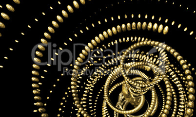 3D Background - Gold Flow 7