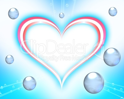 Beautiful heart background