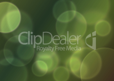 green bokeh abstract light background. Vector illustration