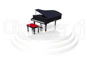 Black Piano on Stage 04