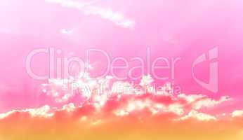 Licht und Wolken - Pink Orange