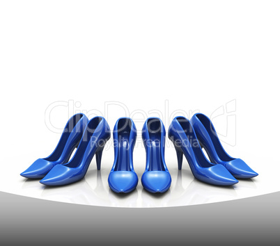 Damenschuhe - Die blaue Kollektion