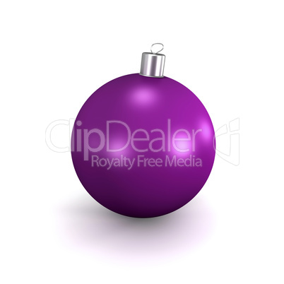 Purple Christmas ball