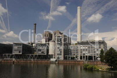 Heizkraftwerk in Frankfurt