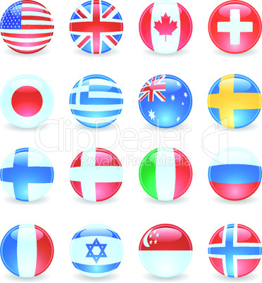 Flag Buttons