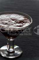 Schokoladenpudding in einem Glas