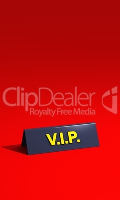 Premium VIP-Schild - schwarz auf rotem Teppich