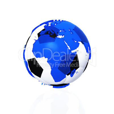 Die Welt des Fussballs in Afrika - blau