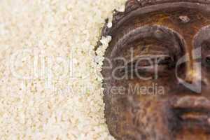 Spirit Konzept - Buddha im Sand