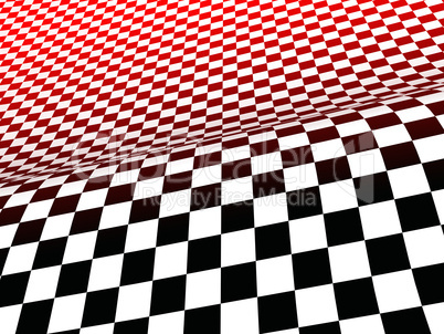 3D Hot Racing Flag - Background 03