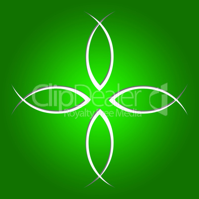 Symbol Fische Grün