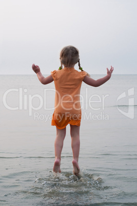 Girl jumping