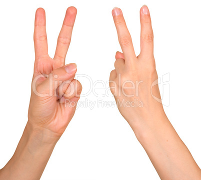 Victory gesture