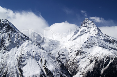 Mountains in cloud