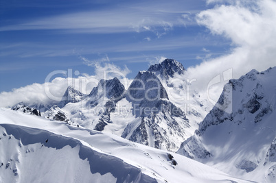 Caucasus Mountains. Dombai.