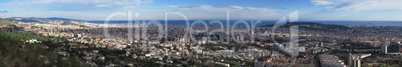 Barcelona panoramic view of the city