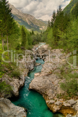 Emerald river canyon