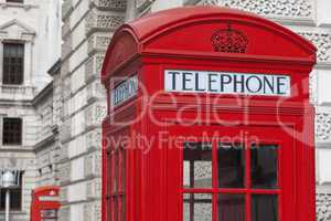 Classic London Red Telephone Box