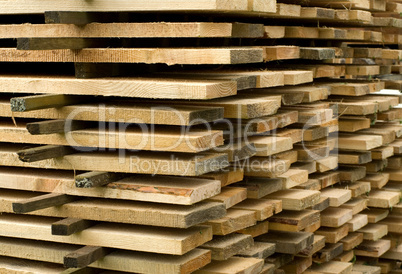 Stack of boards.