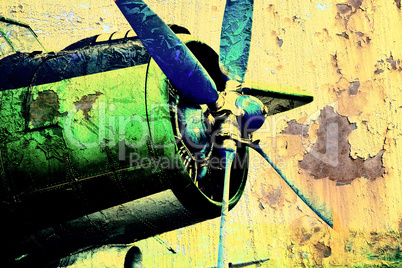 Grunge propeller