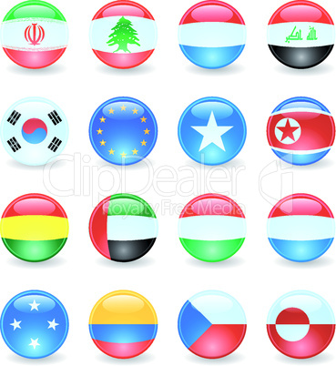 World Flag Buttons