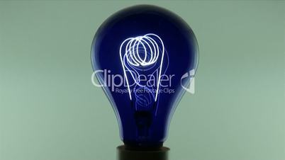 Blue electric bulb