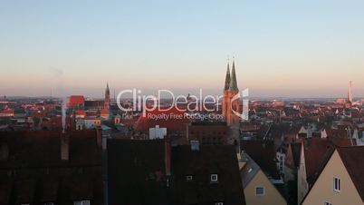 Nürnberg nach dem Sonnenaufgang