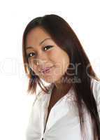 Beautiful asian girl smiling