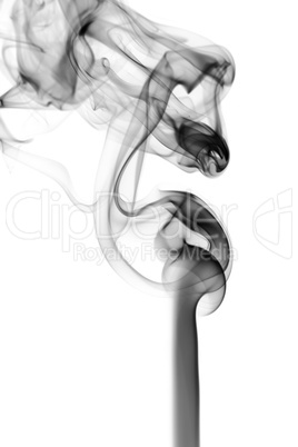 Abstraction. fume pattern on white